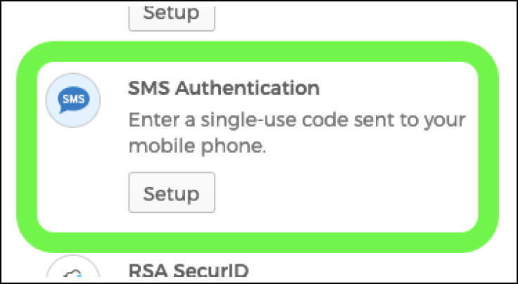 Highline Okta SMS Authentication