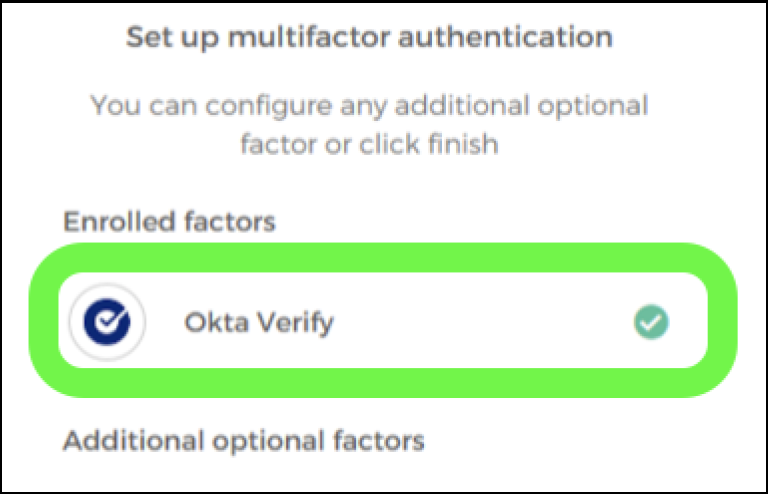 Highline Okta Multifactor Authentication Verify Enrolled