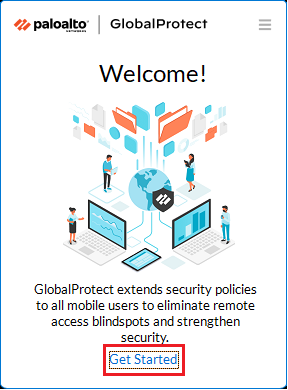 GlobalProtect Welcome screenshot