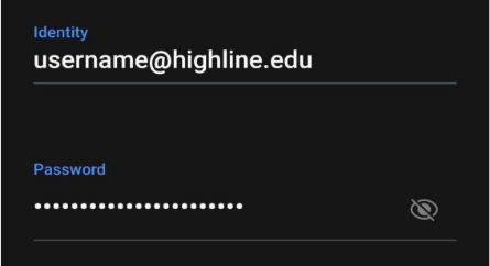 highline wifi android log in