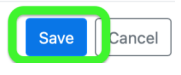 Watermark Save/Cancel button with Save highlighted