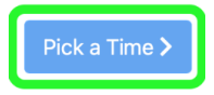 Watermark Student "Pick a Time" blue button for scheduling meetings