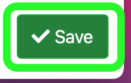 Watermark green 'Save' button with bright green box to highlight it