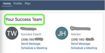 Screenshot of Watermark Home Page showing the 'Your Success Team' section