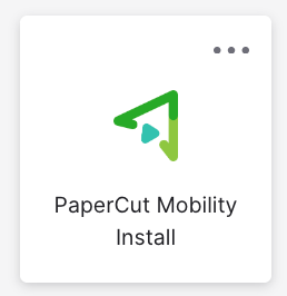 Screenshot from myApps dashboard of PaperCut Mobility Install icon